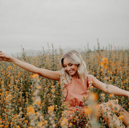 field of flowers